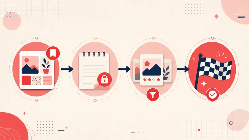 أفضل سير عمل على Pinterest: احفظ، دوّن، ضع في القائمة المختصرة، نفّذ