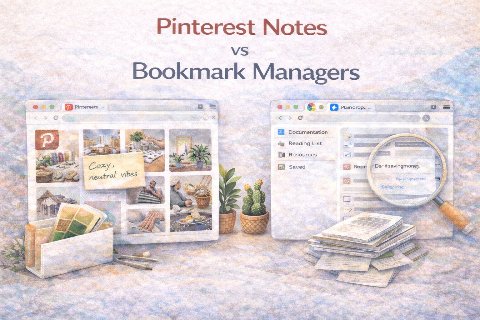 Notes vs Bookmarks